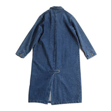 Load image into Gallery viewer, OLD UNISEX DENIM LONG COAT (LARGE)