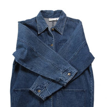 Load image into Gallery viewer, OLD UNISEX DENIM LONG COAT (LARGE)