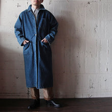 Load image into Gallery viewer, OLD UNISEX DENIM LONG COAT (LARGE)