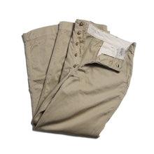 Load image into Gallery viewer, 1940's ~ "USARMY" DOUBLE STITCH CHINO TROUSER (W31)