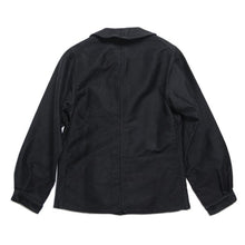 Load image into Gallery viewer, 1940's FRENCH BLACK MOLESKIN JACKET MINT CONDITION (FOR WOMEN X-SMALL)