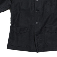 Load image into Gallery viewer, 1940's FRENCH BLACK MOLESKIN JACKET MINT CONDITION (FOR WOMEN X-SMALL)