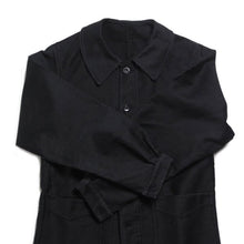 Load image into Gallery viewer, 1940's FRENCH BLACK MOLESKIN JACKET MINT CONDITION (FOR WOMEN X-SMALL)
