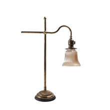 Load image into Gallery viewer, ANTIQUE "FARIES" BRASS DESK LAMP