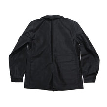 Load image into Gallery viewer, NOS ~ 1940's FRENCH BLACK MOLESKIN WORK JACKET (MEDIUM)