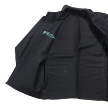 Load image into Gallery viewer, NOS ~ 1940's FRENCH BLACK MOLESKIN WORK JACKET (MEDIUM)