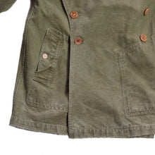 Load image into Gallery viewer, 1940's FRENCH ARMY M-38 MOTOR CYCLE COAT (MEDIUM)