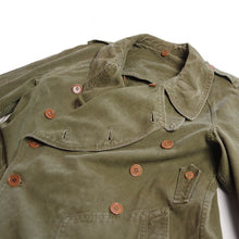 Load image into Gallery viewer, 1940's FRENCH ARMY M-38 MOTOR CYCLE COAT (MEDIUM)