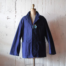 Load image into Gallery viewer, NOS "LE VETEMENT DE FORCE" COTTON TWILL FRENCH WORK JACKET (LARGE)