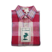 Load image into Gallery viewer, NOS 1980's "LLBEAN" INDIA MADRAS COTTON SHIRT (MEDIUM)