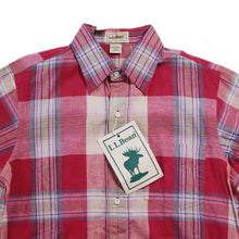 Load image into Gallery viewer, NOS 1980's "LLBEAN" INDIA MADRAS COTTON SHIRT (MEDIUM)