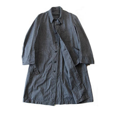 画像をギャラリービューアに読み込む, N.O.S 1940's FRENCH BLACK CHAMBRAY WORK COAT (MEDIUM)
