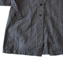 画像をギャラリービューアに読み込む, N.O.S 1940's FRENCH BLACK CHAMBRAY WORK COAT (MEDIUM)