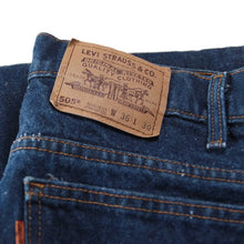 Load image into Gallery viewer, 1980's ~ "LEVI'S" 505 STRAIGHT DENIM PANTS (W34) MINT CONDITION
