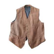 Load image into Gallery viewer, ~ 1940's FRENCH WORK CORD'S VEST (LARGE) MINT CONDITION