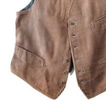 Load image into Gallery viewer, ~ 1940's FRENCH WORK CORD'S VEST (LARGE) MINT CONDITION