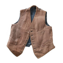 Load image into Gallery viewer, ~ 1940's FRENCH WORK CORD'S VEST (LARGE) MINT CONDITION