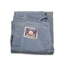 Load image into Gallery viewer, NOS 1940's "MADEWELL" DOUBLE KNEE OVERALLS (W40)
