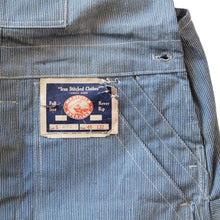 Load image into Gallery viewer, NOS 1940's "MADEWELL" DOUBLE KNEE OVERALLS (W40)