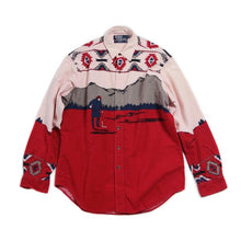 Load image into Gallery viewer, 1980's "RALPH LAUREN" MADE IN USA NATIVE FLANNEL SHIRT (LARGE)