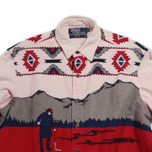 Load image into Gallery viewer, 1980's "RALPH LAUREN" MADE IN USA NATIVE FLANNEL SHIRT (LARGE)