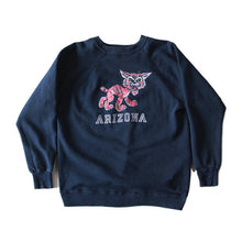画像をギャラリービューアに読み込む, 1970's COLOR FLOCKY PRINTED COTTON SWEAT SHIRT (MEDIUM)