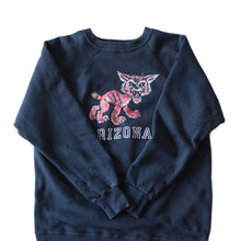 画像をギャラリービューアに読み込む, 1970's COLOR FLOCKY PRINTED COTTON SWEAT SHIRT (MEDIUM)