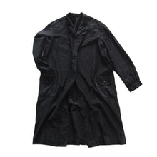 画像をギャラリービューアに読み込む, 1940's FRENCH BLACK MOLESKIN WORK COAT (UNISEX)