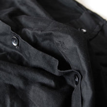 画像をギャラリービューアに読み込む, 1940's FRENCH BLACK MOLESKIN WORK COAT (UNISEX)