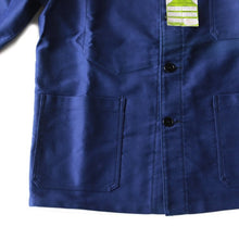 Load image into Gallery viewer, NOS 1950's ~ FRENCH BLUE MOLESKIN JACKET (LARGE)