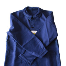Load image into Gallery viewer, NOS 1950's ~ FRENCH BLUE MOLESKIN JACKET (LARGE)
