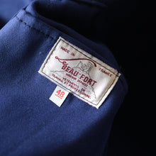 Load image into Gallery viewer, NOS 1950's ~ FRENCH BLUE MOLESKIN JACKET (LARGE)