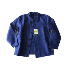 Load image into Gallery viewer, NOS 1950's ~ FRENCH BLUE MOLESKIN JACKET (LARGE)