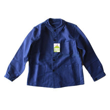 Load image into Gallery viewer, NOS 1950's ~ FRENCH BLUE MOLESKIN JACKET (LARGE)