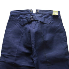 Load image into Gallery viewer, NOS 1940's FRENCH WORK TROUSER WITH BUCKLE BACK (W32)