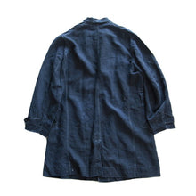Load image into Gallery viewer, ANTIQUE FRENCH INDIGO LINEN WORK COAT (UNISEX)