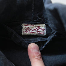 Load image into Gallery viewer, ANTIQUE FRENCH INDIGO LINEN WORK COAT (UNISEX)