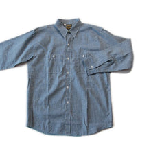 Load image into Gallery viewer, NOS 1950's "WASHINGTON DEE CEE" BLUE CHAMBRAY WORK SHIRT (LARGE)