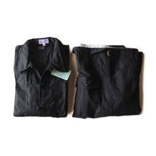 Load image into Gallery viewer, NOS FRENCH BLACK CHINA SHIRT & PANTS (LARGE)