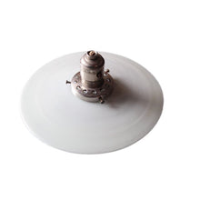 Load image into Gallery viewer, VINTAGE FLAT MILK GLASS SHADE (8.5inch)