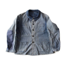 Load image into Gallery viewer, 1940's SUPER FADED FRENCH WORK COTTON JACKET (MEDIUM)