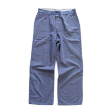 Load image into Gallery viewer, ~ 1950's FRENCH NAVY STRIPE COTTON TROUSER (W33)