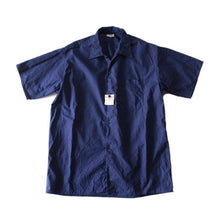 Load image into Gallery viewer, NOS 1940's FRENCH INDIGO LINEN SHIRT (LARGE)