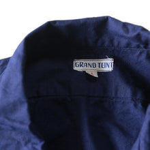 Load image into Gallery viewer, NOS 1940's FRENCH INDIGO LINEN SHIRT (LARGE)