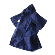 Load image into Gallery viewer, NOS 1940's FRENCH INDIGO LINEN SHIRT (LARGE)