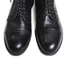 Load image into Gallery viewer, NOS 1940's ~ STRAIGHT TIP LEATHER DRESS SHOES (10 1/2)