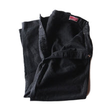 Load image into Gallery viewer, 1960's "LIVRADOR" FRENCH BLACK MOLESKIN WORK TROUSER (W32)