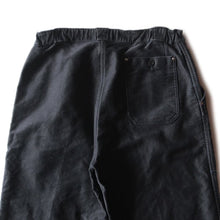 Load image into Gallery viewer, 1960's "LIVRADOR" FRENCH BLACK MOLESKIN WORK TROUSER (W32)