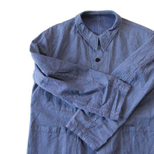 Load image into Gallery viewer, 1950's FRENCH NAVY COTTON STRIPE MILITARY JACKET (MEDIUM) MINT CONDITION
