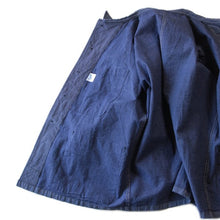 Load image into Gallery viewer, 1950's FRENCH NAVY COTTON STRIPE MILITARY JACKET (MEDIUM) MINT CONDITION